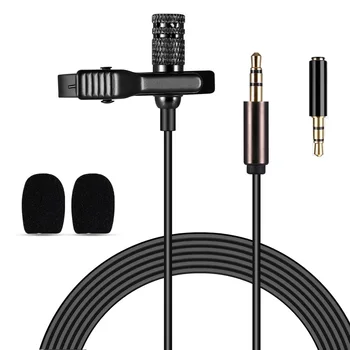 Mic Žični Mikrofon Mini Prenosni Clip-on River Lavalier Kondenzatorja Mikrofo/Microfon za DSLR Fotoaparat za iPhone, iPad, Android