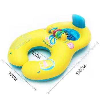 Mati Baby Plavati Odtenek Plavajo Krog Obroč Otroški Sedež Starš-otrok Bazen Dodatki Baby Vratu Float Napihljivi Plavati Obroč