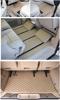 Po meri celoten sklop avto predpražnike + prtljažnik mat za Desno Roko Pogon Mercedes Benz V Razred 7 8 sedežev 2020-nepremočljiva preproge