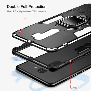 KEYSION Shockproof Primeru za Redmi Opomba 8 Pro 8 8A 7 7A 7S K20 Magnetno Držalo Nazaj Kritje za Xiaomi Mi 9T A2 A3 Mi 9 JV 8 Lite