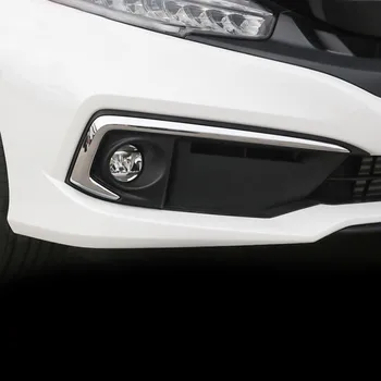 Sprednje luči za meglo okvir trim trakovi luči spremenjenih avto dodatki Za Honda Civic 10. 2019 2020