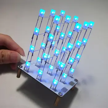 DIY Elektronskih Komplet Touch Kontrole 3x3x4 Kocka Multicolour LED Luči Diy Kocke Kompleti Dropshipping