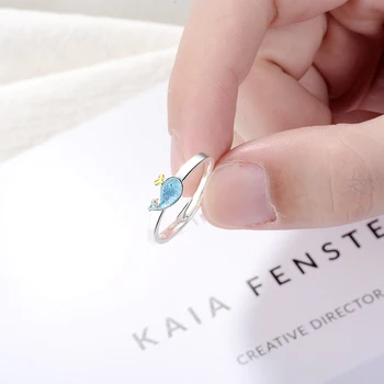 NEHZY 925 sterling silver nova ženska moda nakit visoke kakovosti kristalno agate malih kitov preprost prstan velikost prstan nastavljiv