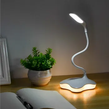 3 Ravni Zatemniti LED Clover Mizo Senzor Svetlobe Zaščite Oči Lučka Prilagodljiv Nočno Razsvetljavo namizne Svetilke Z USB Kabel za Študij