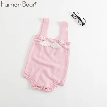 Humor Medved Jesen Pomlad Bombaža, Pletene Baby Boy Baby Girl obleke Romper Srčkan Otroci Oblačila za Dojenčka, Malčka, Pulover Otroci Obleke