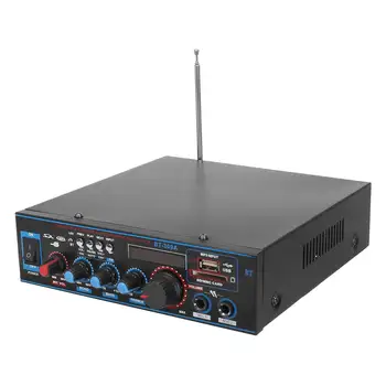 NOVO 80W+80W Moči bluetooth Audio Ojačevalnik 12/220V za Domači Kino Ojačevalniki Zvoka z Daljinskim upravljalnikom