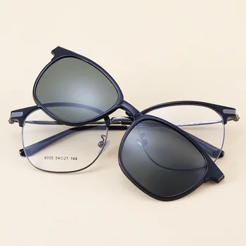Cubojue Magnetni Polarizirana sončna Očala Moški Ženske Posnetek na Leče Očala Fit Nad Očala Okvir 145mm Širok Obraz Kratkovidnost Vožnje