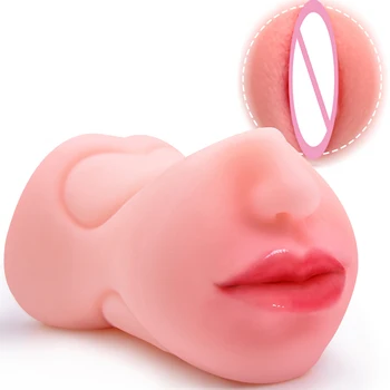 VSEXDO Realističnih Seks Lutke za Moške 2 Luknje Muco Veren Vagina Celotno Ustno 3D Odraslih Masturbator Ljubezen Lutka Seksi Igračke za Moške