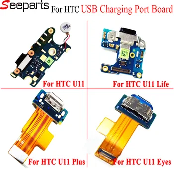 Za HTC U11 Polnjenje prek kabla USB Vrata Za HTC U11 Življenje/Oči Polnilnik Vrata Dock Vtič Priključek Odbor Za HTC U11 Plus Polnjenje Flex Kabel