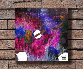 G-107 Lil Uzi Vert Luv Je Bes Glasbe Rapper Album Cover Tkanine Doma Dekoracijo Umetnost Plakata Steno Platno 12x12 20x20 24x24inch Prin