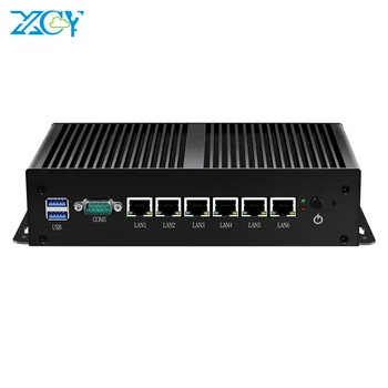 XCY Firewall, VPN Usmerjevalnik Mini PC Intel Core i3 7100U Pentium 4405U 6x Gigabit Ethernet Intel i211 NIC RS232 Pfsense Linux brez ventilatorja