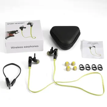 Bluetooth Slušalke, Brezžične Športne Slušalke in-ear Slušalke Teče Glasba Stereo Slušalka za Prostoročno uporabo z Mikrofonom za Iphone, Samsung