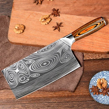 Liang Da Nove 5CR15mov iz Nerjavečega Jekla Mesa Cleaver 8inch Kitajski Nož Mesar Nož Chopper Rezalnik Zelenjave Kuhinje Kuhar Nož
