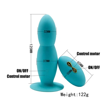 Silikonski Vibriranje Rit Plug Analni Vibrator Sex Igrače Za Odrasle Moške, Ženske 10 Za Hitro Daljinsko Analne Kroglice Vibracije Bullet Seks Izdelka
