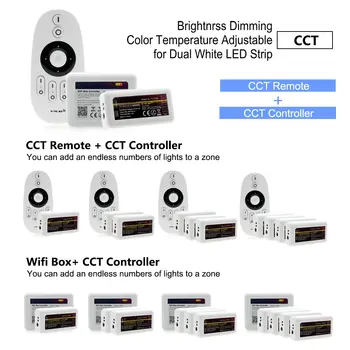 Smart LED Trak Krmilnik RGB RGBW RGBWW SCT / Svetlost Zatemnitev Nastavljiv Daljinski upravljalnik Za RGB+W+WW LED Trak 5 Barv