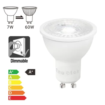 Možnost zatemnitve GU10 7W LED Žarometi, Downlight Skladbo Spot Žarnice Cool White 5000K 650Lm Svetlost 185~265V Zamenjajte Halogenske Žarnice