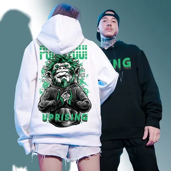 Hoodie Majica Hip-hop osebnost uporom proti opica dolgimi rokavi pulover s kapuco ulica Japonski Evropske in Ameriške trende