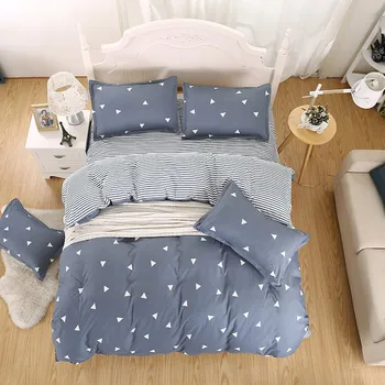 55Bedding nastavite skandinavski slog blue star grad rjuhe kritje nastavite king, queen postelja stanja posteljno perilo bedcloth cvet natisnjeni pet velikost