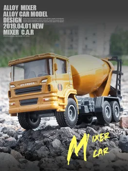 Visoko simulacije zlitine inženiring modela avtomobila,1:60 betonski mešalnik tovornjak,inženiring, vozila, igrače,brezplačna dostava