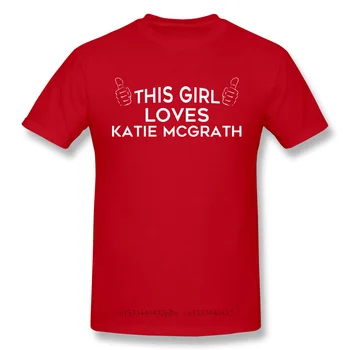Moški Oblačila Dracula Grozo TV Serije Majica Rdeče T-Shirt je To Dekle Ljubi Katie McGrath Moški Modni Kratek Rokav