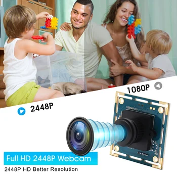 USB Webcam 8Megapixel SONY IMX179 Senzor Mini širokokotni USB Odbor Cam 180degree Fisheye objektiv Industrijske Modula Kamere 8MP
