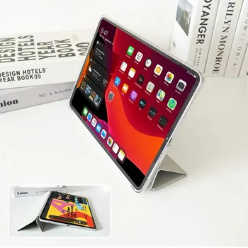 PU Usnje Prozorno Ohišje Za iPad Zraka Mini 5 4 3 2 1 Funda Za iPad Pro 11 9.7 10.5 6. 5. 10.2 7. 8. generacije Primeru
