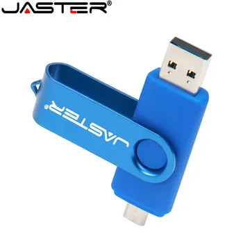 JASTER Pisane OTG USB 2.0 Flash pendrive 64GB 128GB 32GB Pen drive Micro 8GB 16GB USB Flash Drive Za Računalnik/Android Telefon