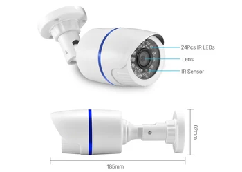 SONY IMX323 1080P 720P 4MP 5MP CCTV Varnostni Nadzor AHD Digitalni HD Mini FOTOAPARAT Doma AHD-H Prostem Vodotesen IP66