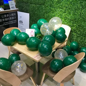 Temno Zeleno Baloni Divji Tropski Gozd Rojstni Dekoracijo Velik Krog helij baloni