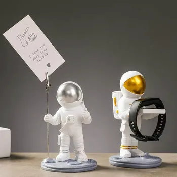 Astronavt astronavt Opomba Imetnik ustvarjalne Namizno Dekoracijo Watch Stojalo za mobilni Telefon Nosilec Sodobne Dom Dekoracija dodatna oprema