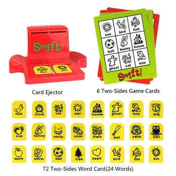 2020 Priljubljena Učenje Swift Bingo Zingo Družino Igre Eudcational Puzzle Ujemanje Besed Igrače Polje Paket Za Otroke Darilo