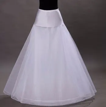 2019 Novo Prispe Visoko Kakovostna Linija Til Poroka Poročni Petticoat Underskirt Crinolines za Poročno Obleko