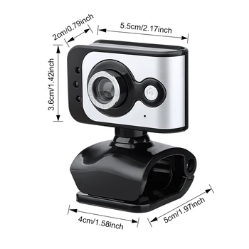 HD 480P Webcam Računalniške Kamere za Skype, Live Razred Konferenca z vgrajenim Mikrofonom USB Video Kamero Široki Video
