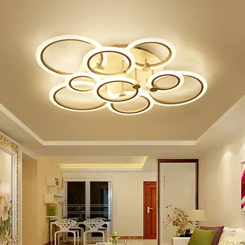 Sodobni LED Stropne Luči Za Jedilnico dnevno Sobo, Kuhinjo, Lučka Tekem Doma Restavracija Plafon Z Oddaljenim Spalnica Plafond
