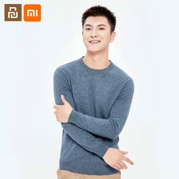 Xiaomi Classic Moške Toplo Debele Plesti Pulover Krog Vratu Proti-vrat Moški Pulover Visoke Kakovosti Mijia Youpin Bombaž Volna Outwear