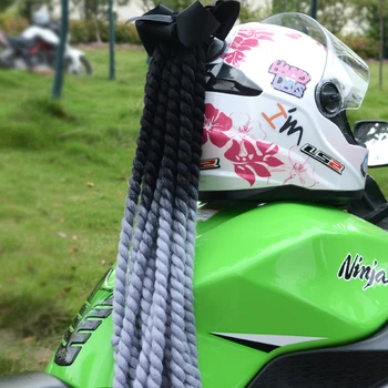 Novi Moški Ženske FreeStyle Motoristična Čelada ročno Dreadlocks Dekoracijo Punk Umazane Vezalke Motokros Dirke za Vse Voznike