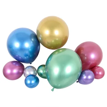 30pcs 5inch Novih Bleščečih Kovinskih Pearl Latex Baloni Debele Chrome Kovinske Barve Napihljivi Zračni Kroglice Globos Rojstni dan Stranka Dekor