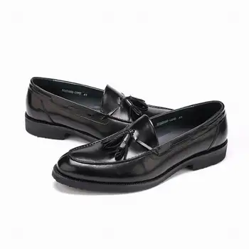 EIOUPI nova zasnova rese oxford resnično pravo usnje mens moda čevelj poslovanja moških obleko opozoril toe čevlji eBS-02QB