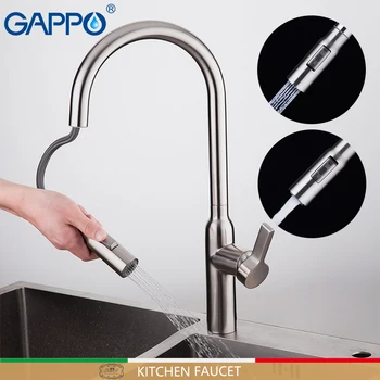 GAPPO izvlecite kuhinjsko pipo za vodo mešalnik žerjav iz nerjavečega jekla kuhinjsko pipo, tapnite mešalnik, kuhinjo, kopalnico torneira par cozinha