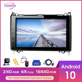 TOOPAI Android 10 Za Mercedes Benz Sprinter Vito Viano A B V Razred B200 GPS Navigacija Multimedia Player Auto Radio Vodja Enote