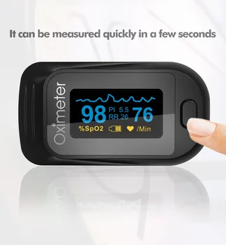 Youpin Odrasli prst posnetek oximeter prst impulz oksimetrija monitor PI dihanja spanja spremljanje