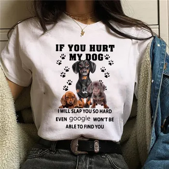 Ženske, Če je Poškodoval Moj Pes bom Slap, ki Vas je Tako Trdi Tudi Google ne more Najti Ga T-shirt