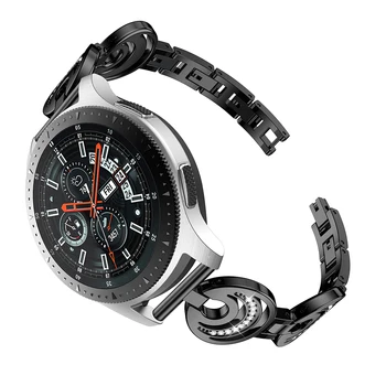 22 mm, Trakovi Za Samsung Galaxy Watch 46mm SM-R800 Watch band iz Nerjavečega Jekla Zamenjava pametne wirst Nosorogovo watch Trak pasu