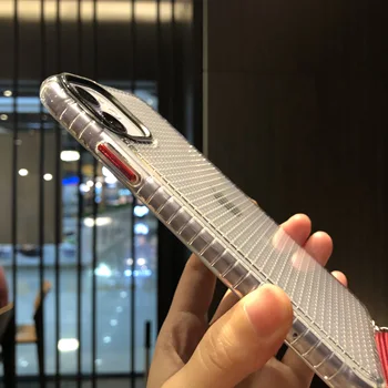 Pregledna Primeru telefon za Samsung s20 s20plus ultra Barvna trčenju vrvica za opaljivanje tega shockproof Mehko TPU kritje za opombo 10 pro