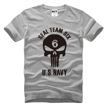 Seal Team Six US NAVY Novost Moški Moški Majica s kratkimi rokavi Tshirt Poletje Novo Kratek Rokav O Vratu Bombaža T-shirt Tee Camisetas Hombre