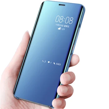 Za Samsung Galaxy A41 Primeru Flip Mirror Stojalo Primeru Telefon Za Samsung Galaxy M11 A11 A21 A31 A70E Hrbtni Pokrovček Luksuzni Zaščitna