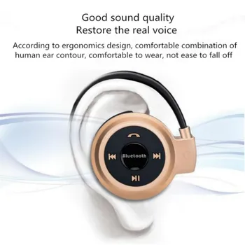 Mini 503 Bluetooth Slušalke, Prostoročno, Predvajalnik MP3 Brezžične Stereo Šport Slušalke Podpira TF Kartice FM Glavo Slušalke