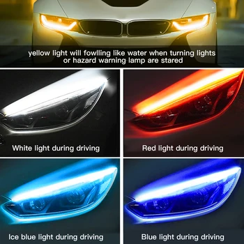 Avto LED Trak Svetlobe Tok, ki Teče Lahka Nepremočljiva Auto Za Seat Ibiza 6J Čast 10X Luč Renault Fluence Renault Clio E46