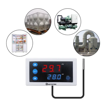 KT3003 Rele Digitalni LED Termometer Regulator Termostat Temperaturni Regulator za Inkubator Ogrevanje, Hlajenje Termostat