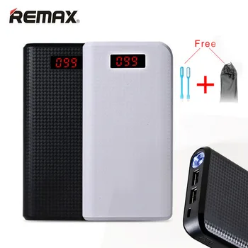 Remax 30000mah Powerbank Dvojno USB LED 18650 Prenosni 20000mah Moči Banke Zunanji Polnilec za Iphone 7 Xiaomi Poverbank
